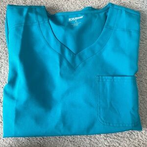 Teal Blue Scrub Set